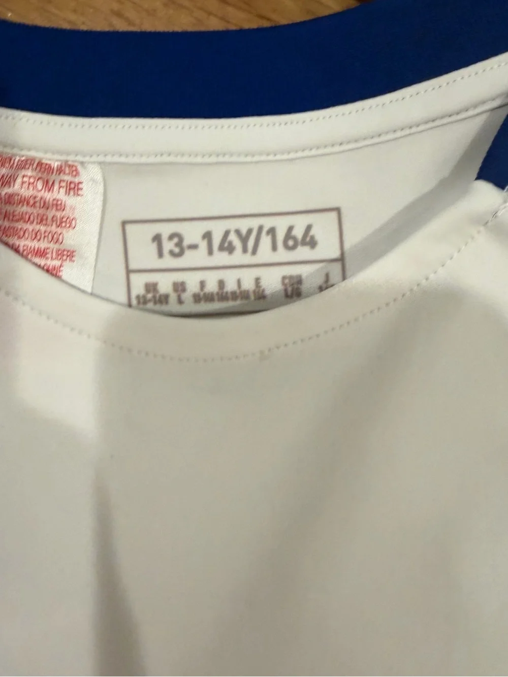 adidas White and Blue Kids 3-Piece Athletic Matching Set
